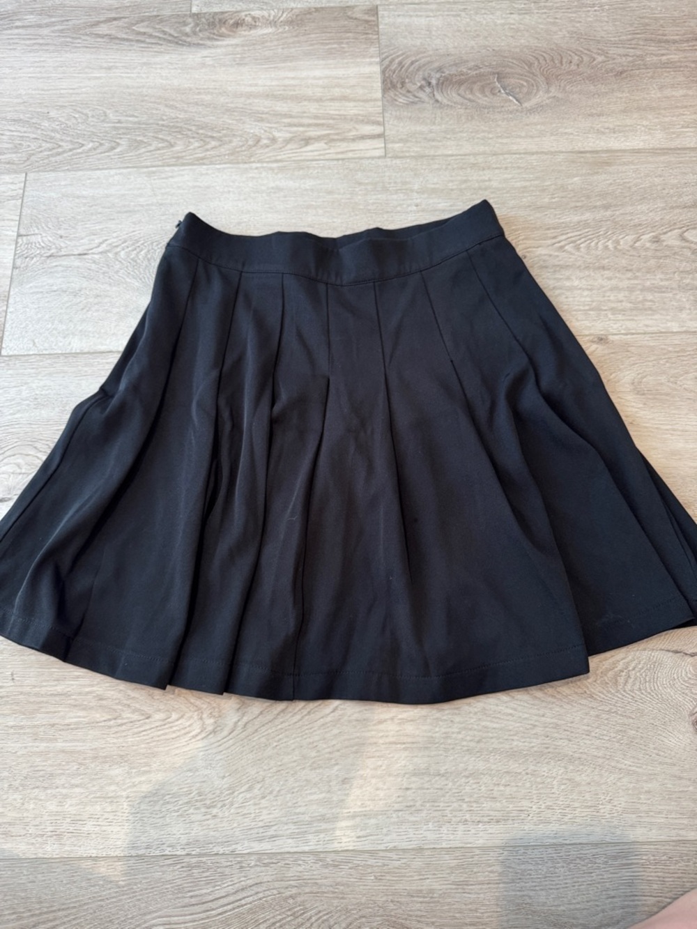 Black Pleated Mini Skirt - Women's Classic Fit